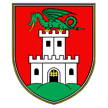 Wappen von Ljubljana, Slowenien